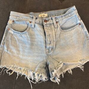Madewell Light Blue Denim shorts